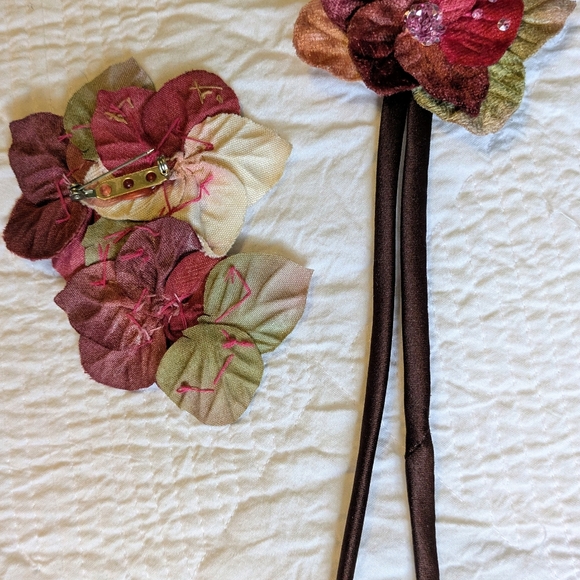 Whimsical US Angels Brown Tulle Dress with Floral Accents Girls Size 12 - Picture 8 of 13